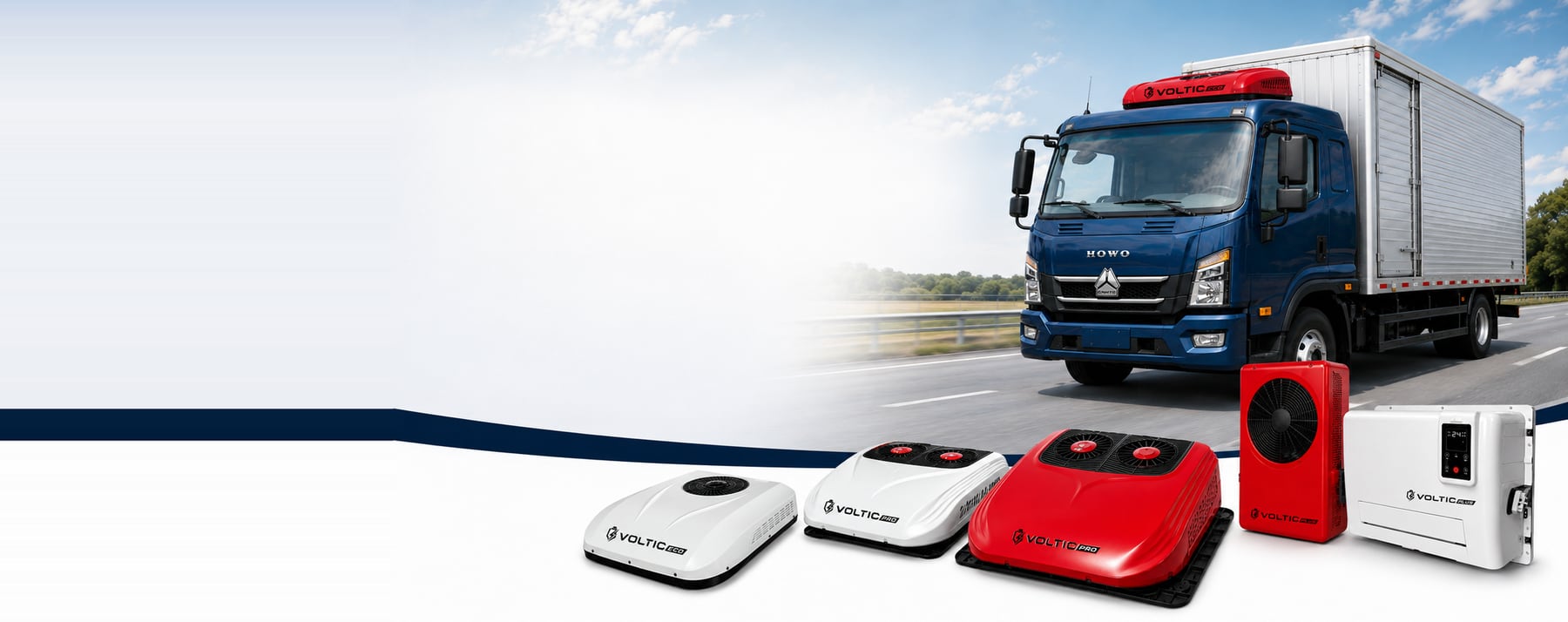 Dải sản phẩm điều hòa xe tải Voltic