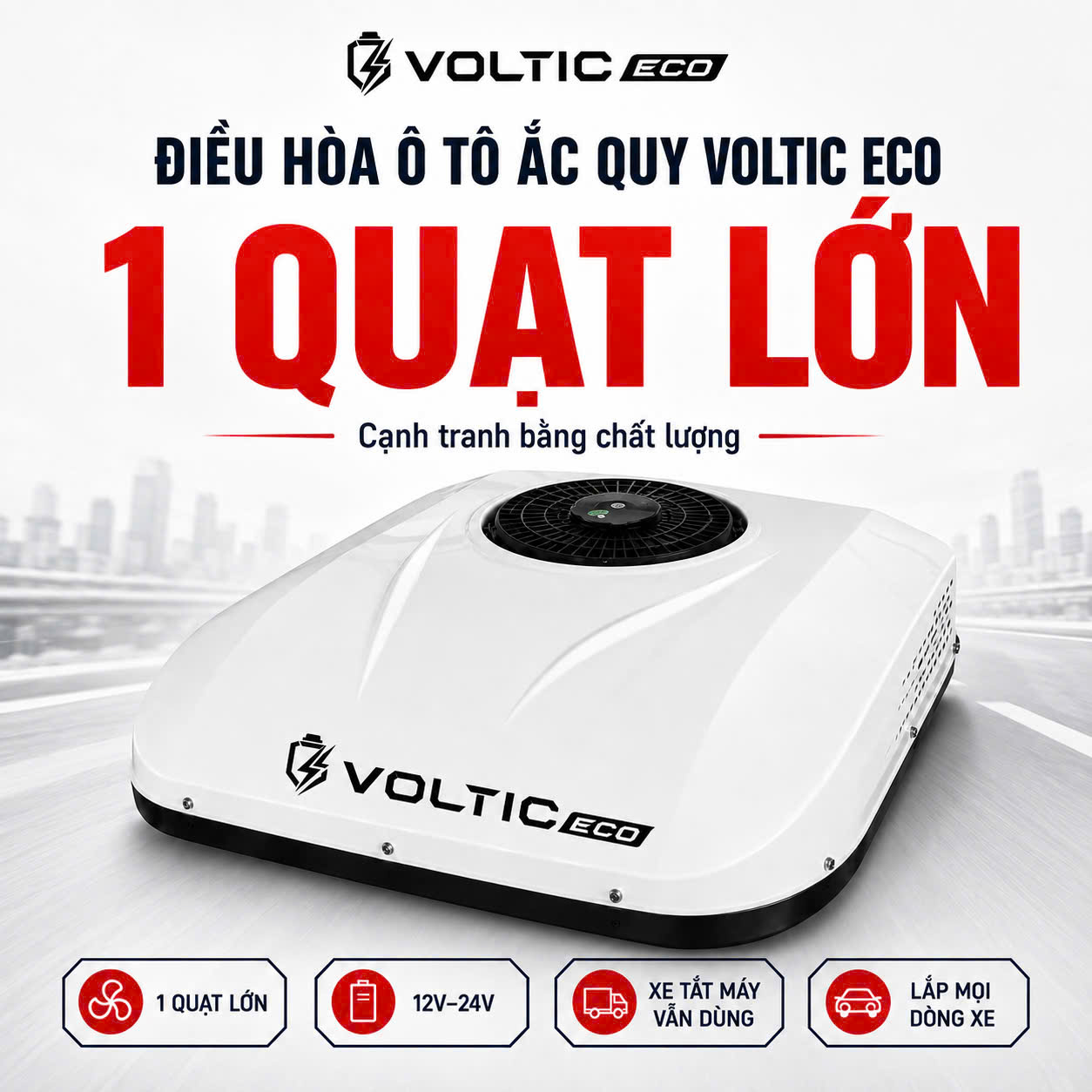 Điều hòa nóc cabin cho xe tải nhẹ và trung tải